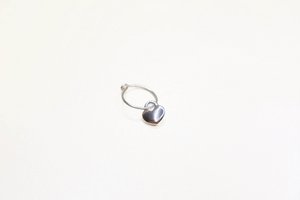 silver hoop heart