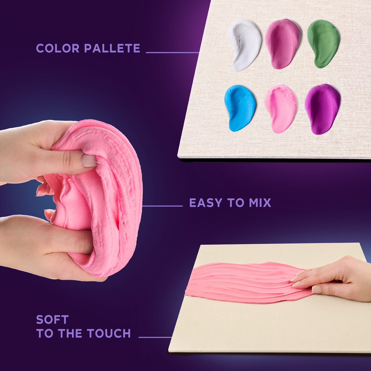 Okto Sensory Art 3D Painting - Windows - Pink Morning