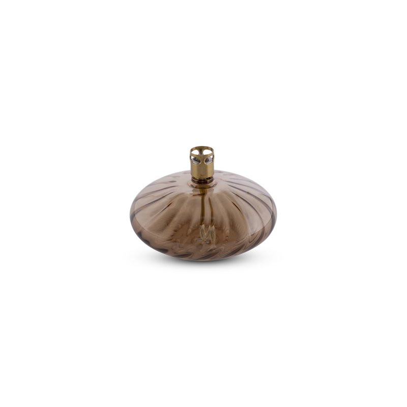 Olielamp Disc elegant champagne brass S