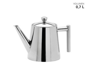 Teekanne Edelstahl hochglanz mit Teefilter 0,7 L
