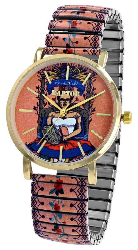 Raptor damespolshorloge "Frida Kahlo Edition" met trekkoord