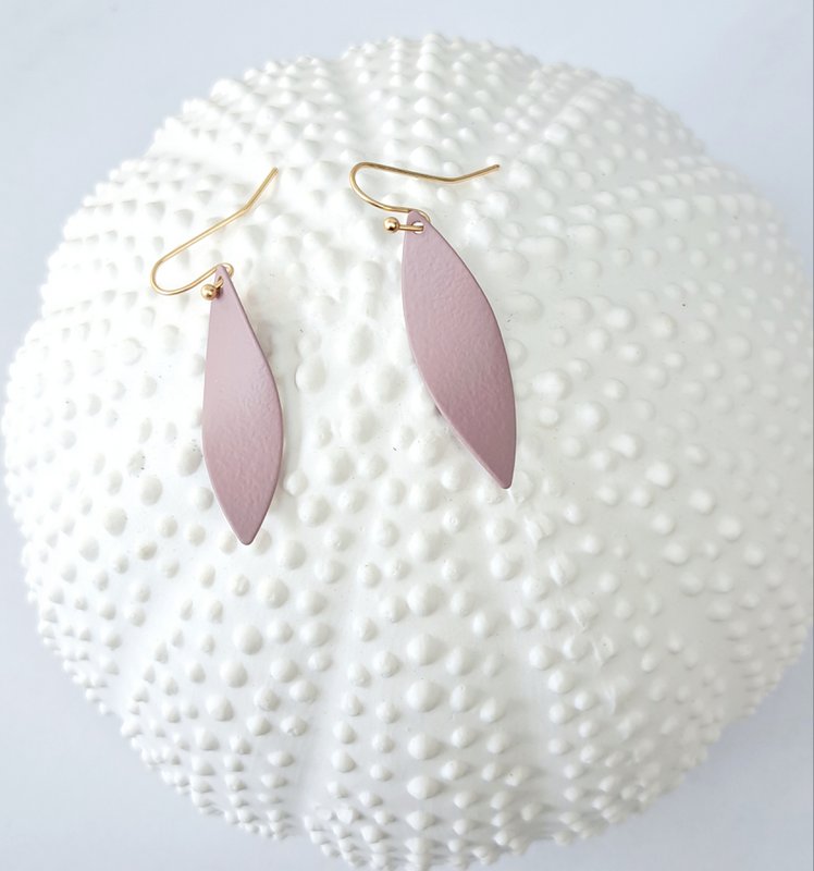 oorbellen - Twist - groen/lila/roze/blauw/ivoor/vos/geel
