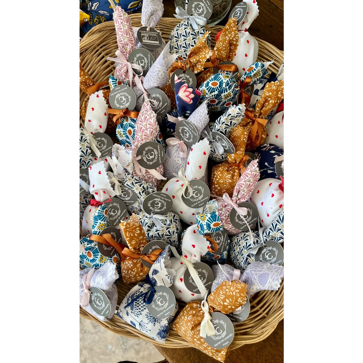Bolsa de tela Lavandin – Fabricación artesanal y manual