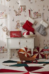 “Red Candy” Christmas Family Stocking, holidays gift