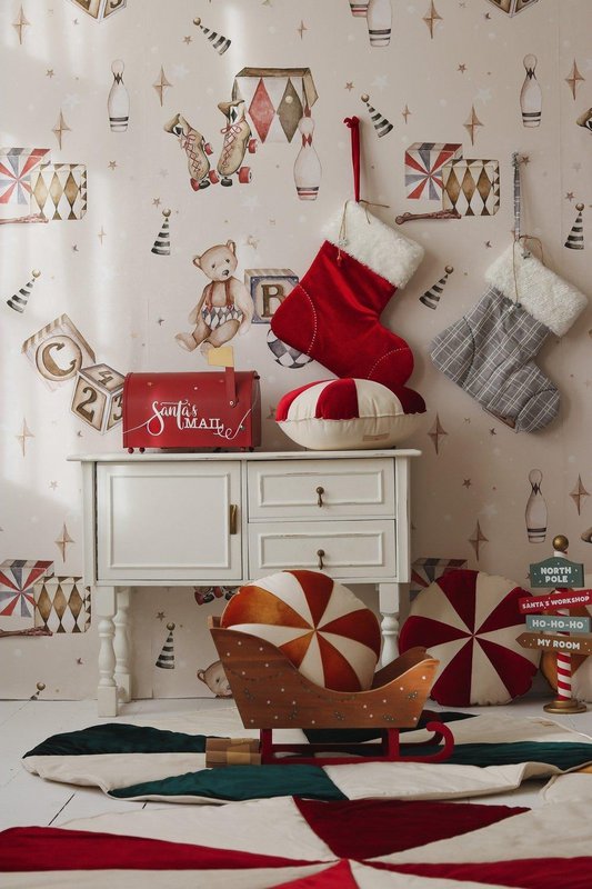“Red Candy” Christmas Family Stocking, holidays gift