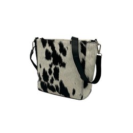 CASSIE Handtasche Leder Fell sherpa