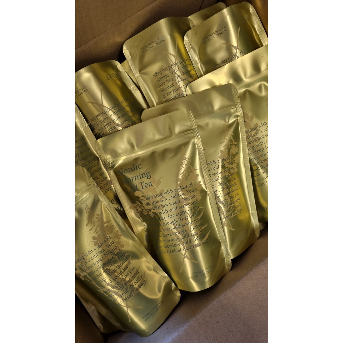 Cold brew kruidenthee NORDIC MORNING, biologische bosbessenthee