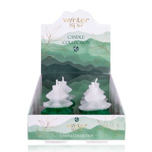 Kleine Motivkerze WINTER SPA