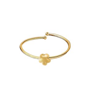 Adjustable Simple Flower Thin Ring