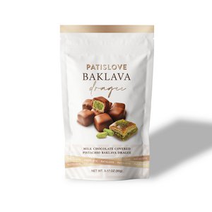 Baklava Dragee - Melk chocolade bedekte pistache baklava dragee
