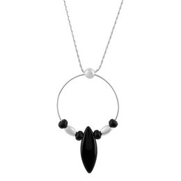 Sterling zilveren en kristallen choker "Venetië".