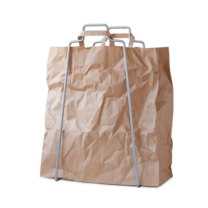 HELSINKI paper bag holder silver