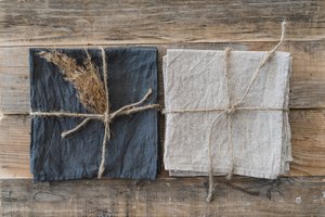 Linen Table Napkins, Handmade Soft Washed Linen Napkins