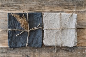 Linen Table Napkins, Handmade Soft Washed Linen Napkins