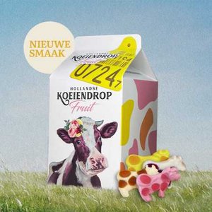FRUIT Milk packaging filled with 200gr cow liquorice
