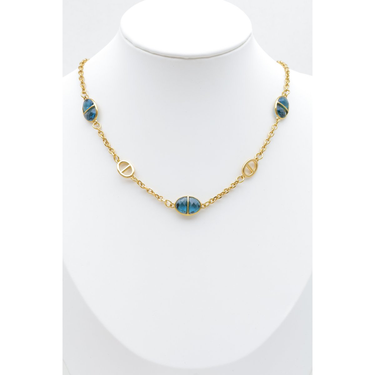 Collier maille marine en acier inoxydable
