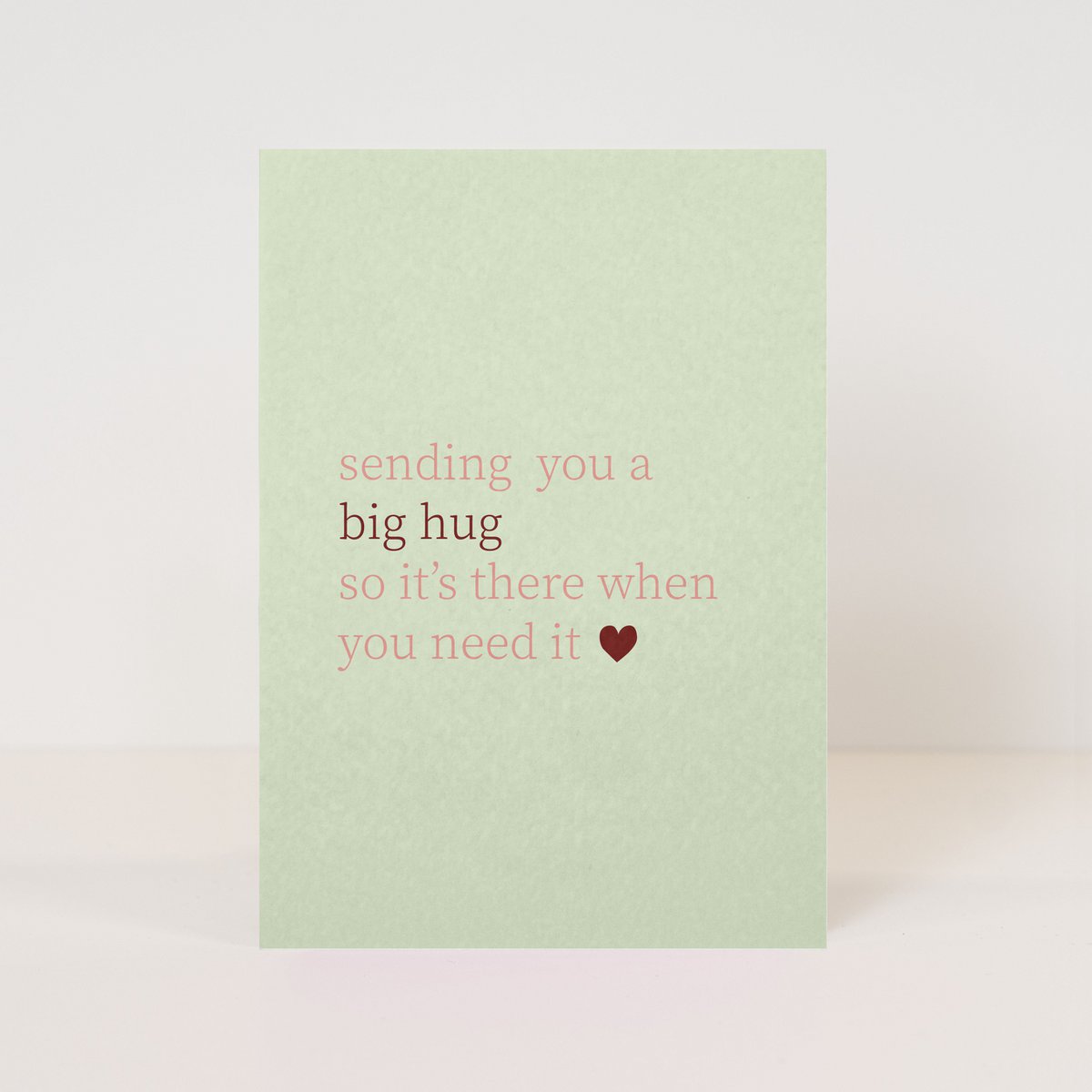 postcard 'with love'