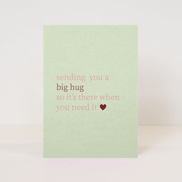 postcard 'with love'