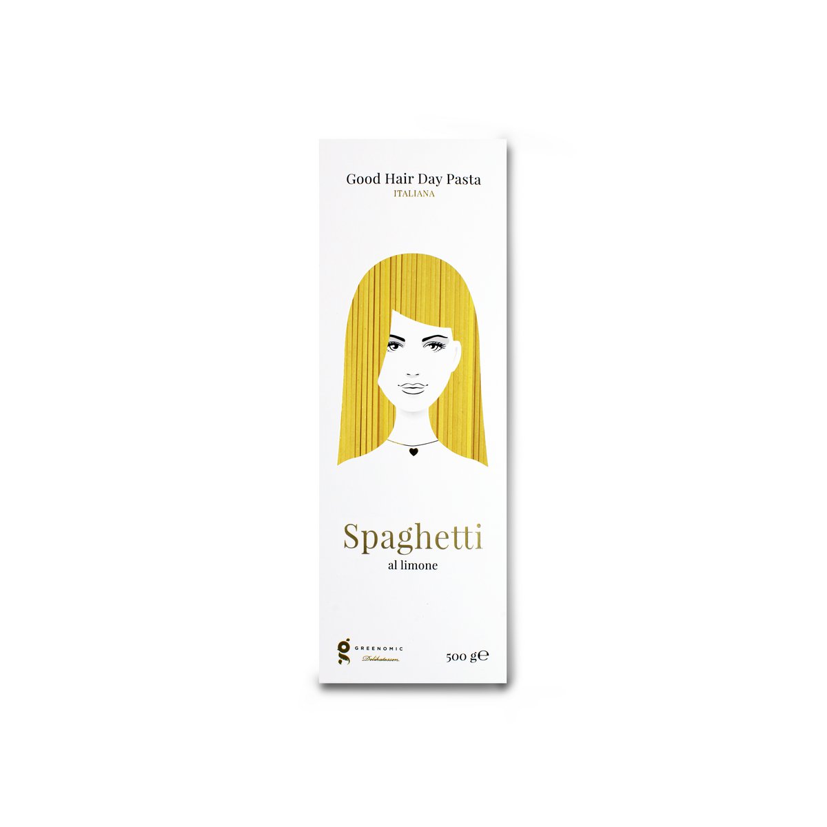 Dobry dzień włosów w dniu makaronu spaghetti z cytryną