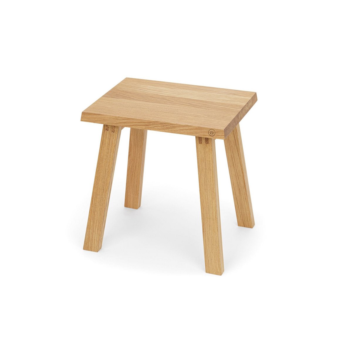 Eleganter Hocker »Fritz« aus Eichenholz