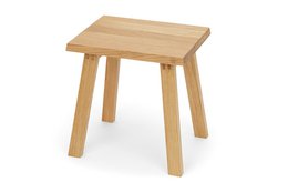 Eleganter Hocker »Fritz« aus Eichenholz