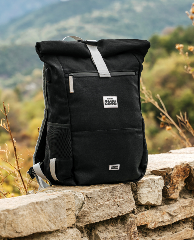 Polar Explorer - Wasserdichter Hanfrucksack Schwarz
