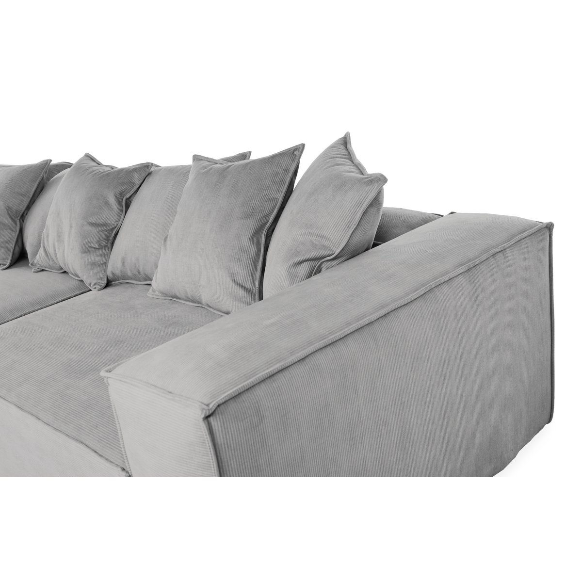 Van Morris 4-seater, Concrete Grey, Exclusive Corduroy from the Belgium company BRUTEX