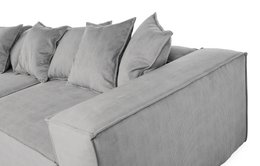 Van Morris 4-seater, Concrete Grey, Exclusive Corduroy from the Belgium company BRUTEX