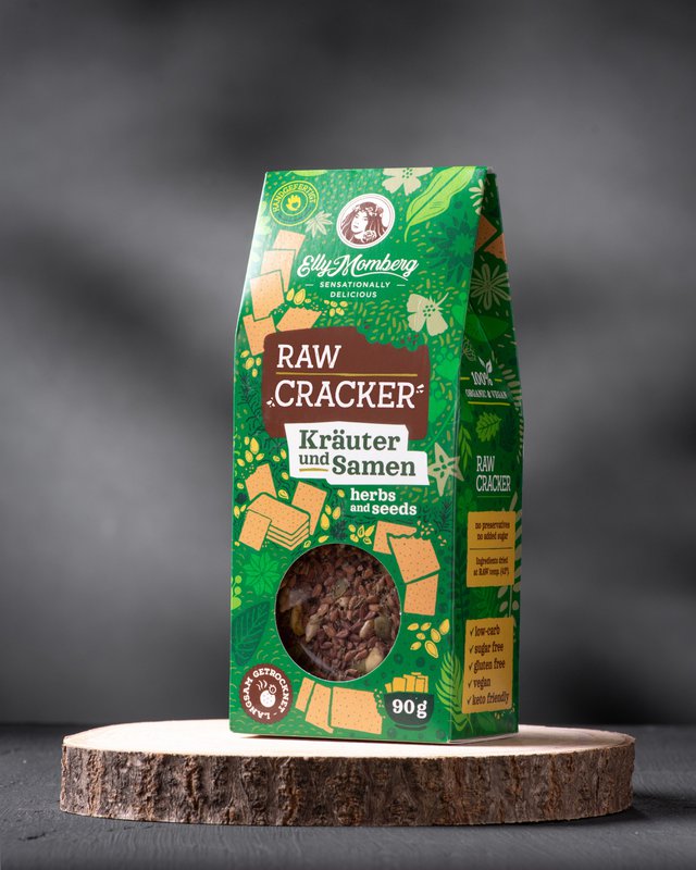 Lijnzaadcrackers met kruiden & zaden | Glutenvrij | 90g