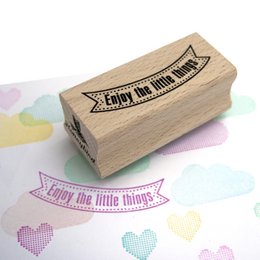Enjoy the little things stamp