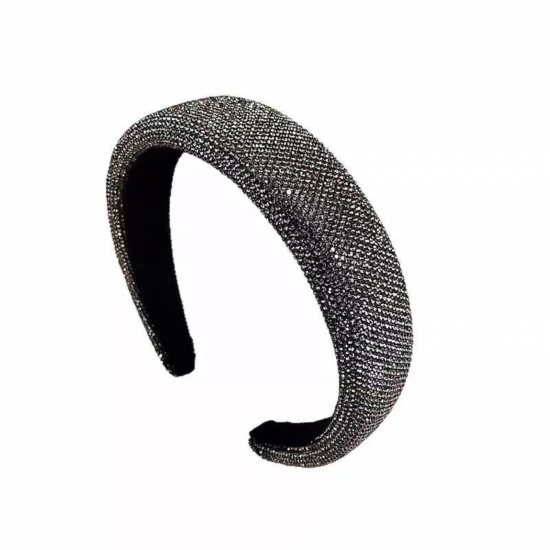 Midnight Pavé Crystal Padded Headband