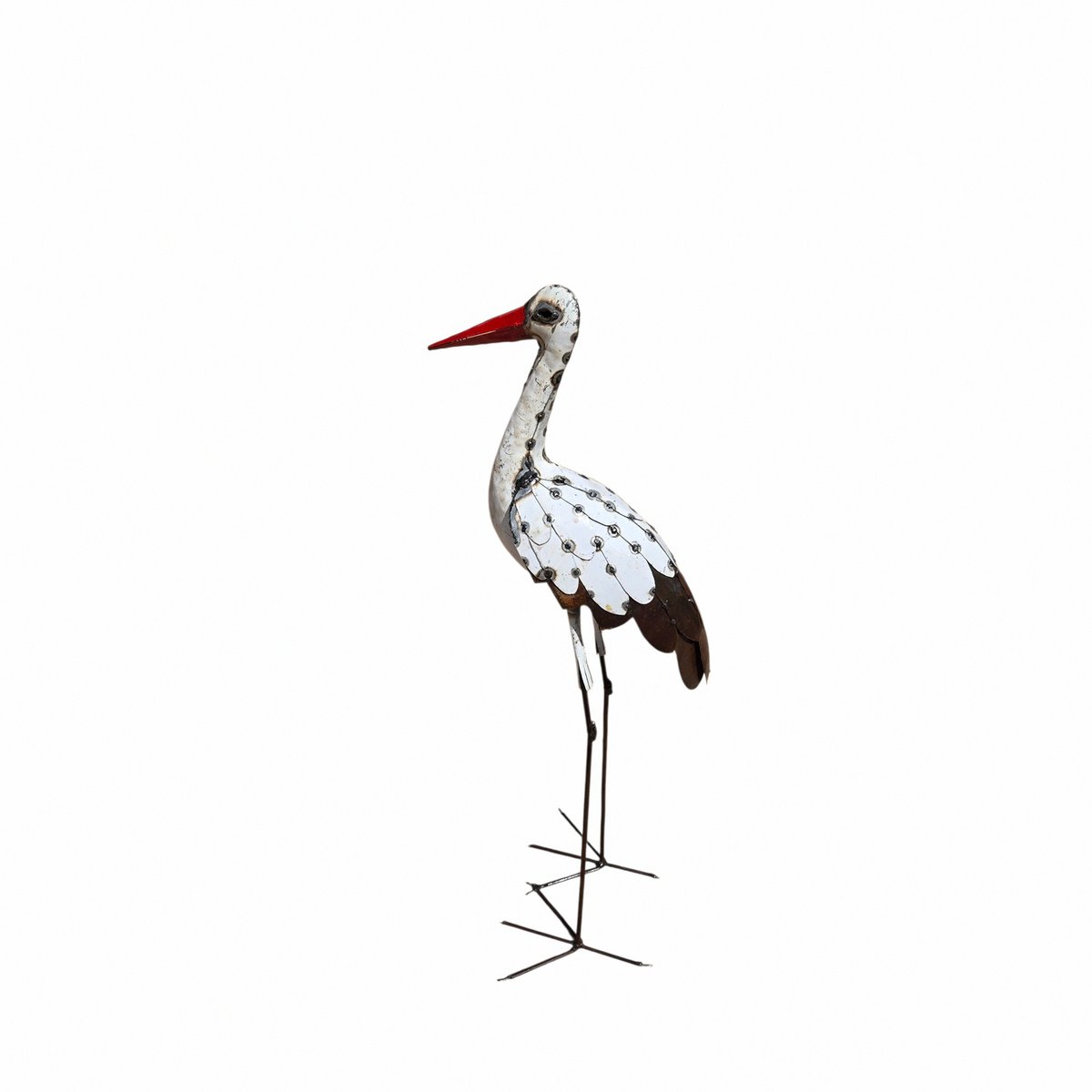 METAAL NATUURLIJK-WIT GROTE OOIEVAARSVOGEL