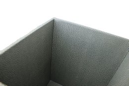 Binario raggio di cesti blu cestino in pelle sintetica