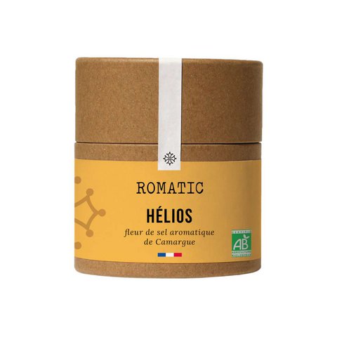 HÉLIOS - Biologisch aromatisch zout 50g - Camargue fleur de sel - citroentijm - venkel - goudsbloem