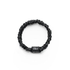 Scrunchie aus Seide, Größe S, Schwarz