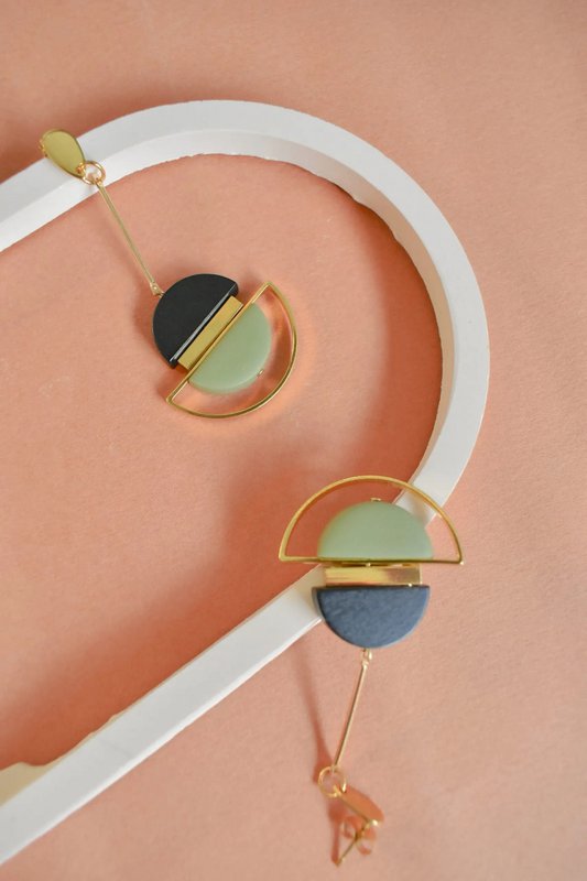 Pendientes colgantes de oliva