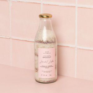 Lavendel Liefde - Natuurlijk badzout met etherische olie, jojoba olie en himalaya zout (1kg) - Adviesprijs €24,95