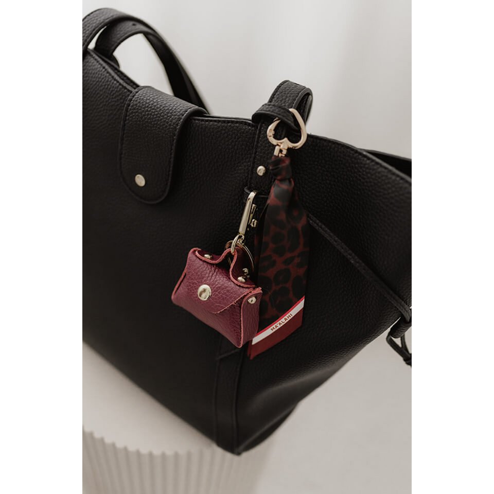 Taschenanhänger Leo-Bordeaux