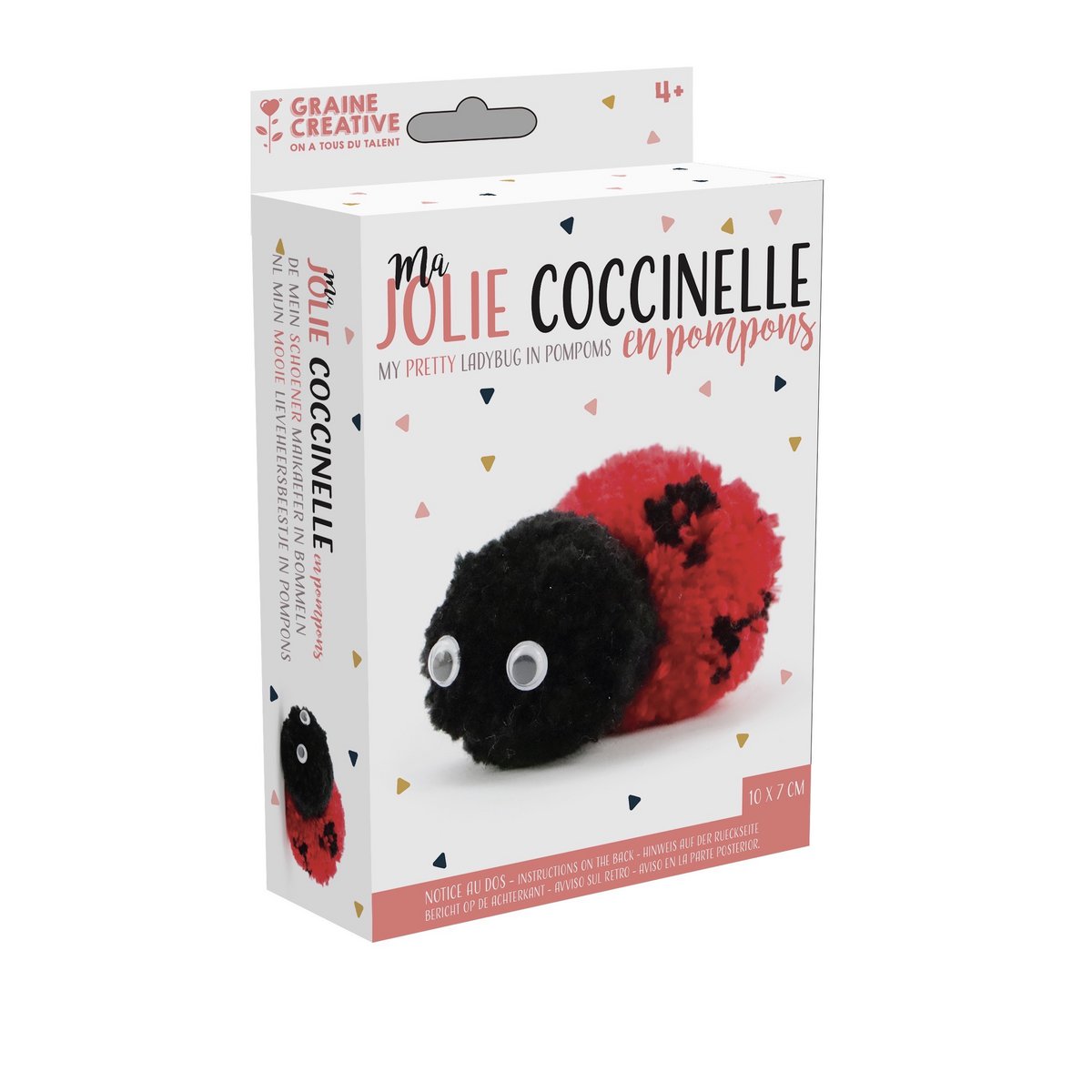DIY POMPON KIT LADYBUG