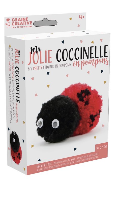 DIY POMPON KIT LADYBUG