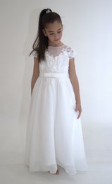 Ceremonial dress JEANNE - White - Size: 130 cm (7/8 years)