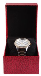 Watch folding box, cardboard, red, 7.5 cm x 9 cm x 11 cm