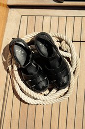 CALA DOLLARO BLACK – Grube sandały rybackie
