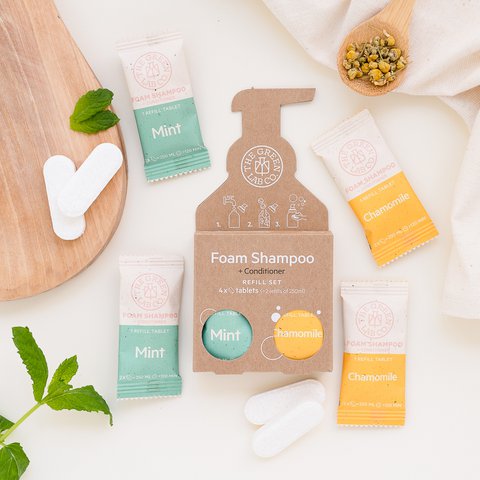 Navulset Shampoo Tablet - Munt en Kamille