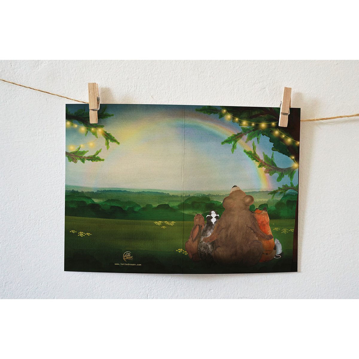 Greeting card Rainbow