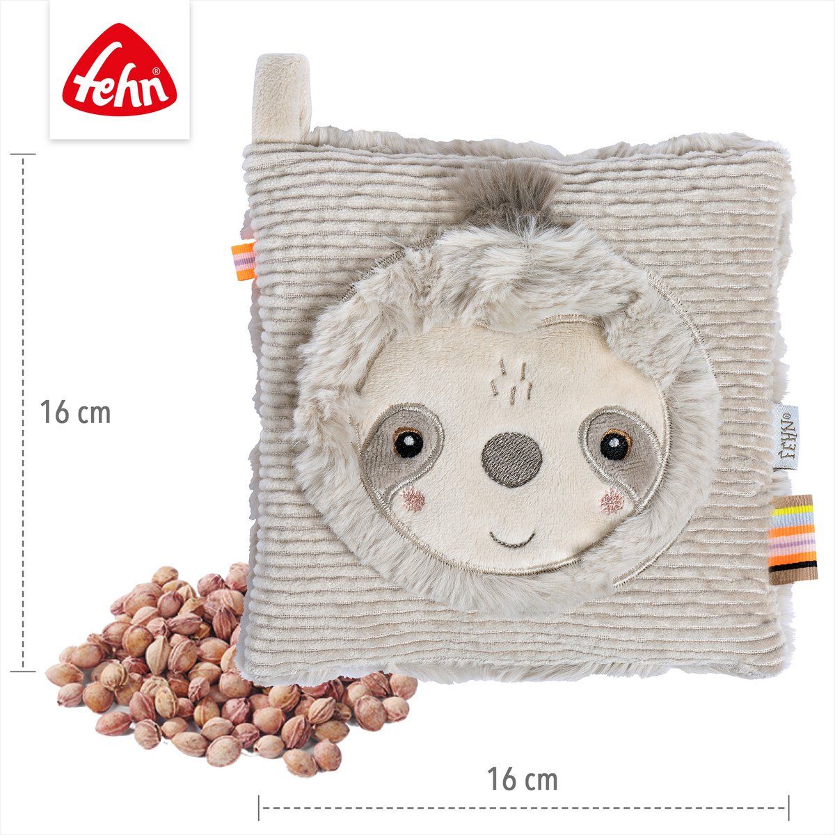 Cherry stone cushion sloth