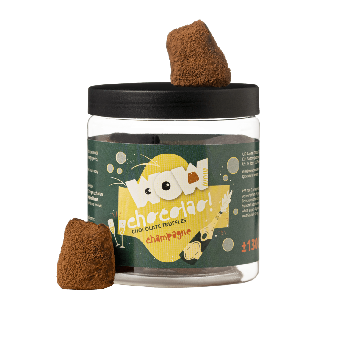 Champagne Chocolate Truffles - Gifting Jar 130G
