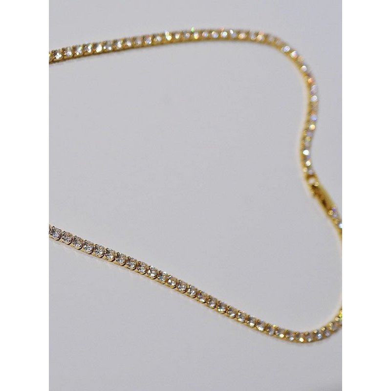 Collana girocollo Rivière dall'aspetto intramontabile con diamanti