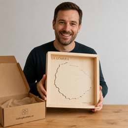 LA GOMERA - 3D Wooden Island LIGHT MAP (LED)