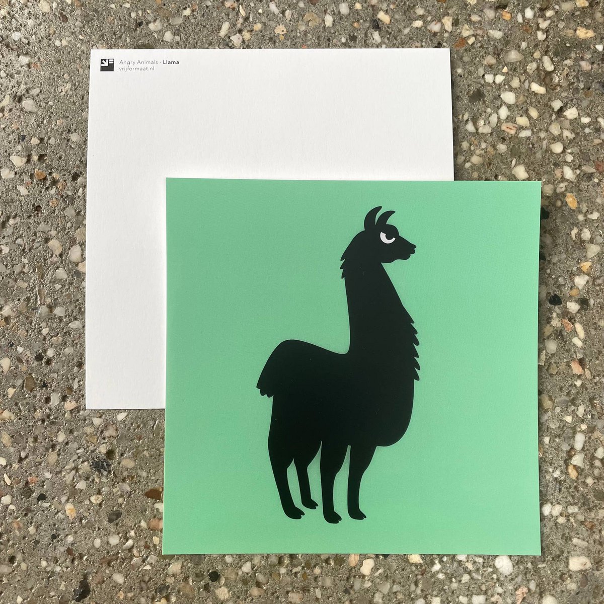 postcard - Llama (Angry Animals)